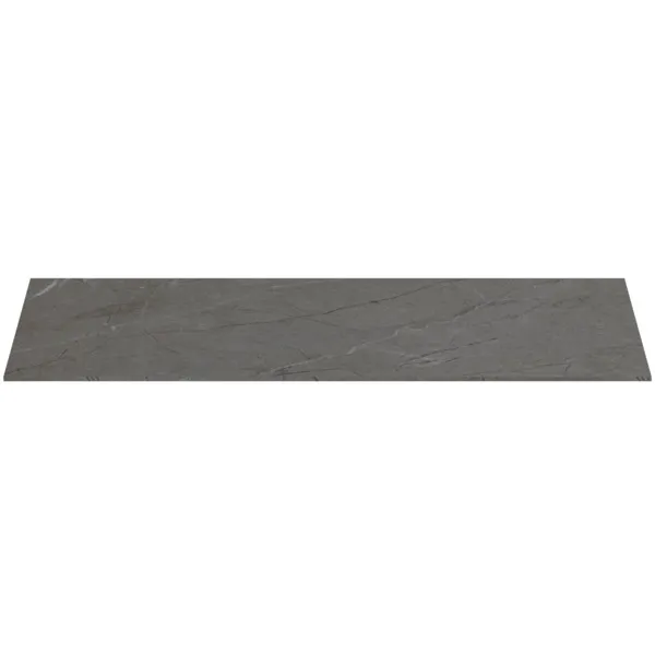 Waschtischplatte Conca, aus Keramik, 802x373x6mm, Marmor Noir Desir