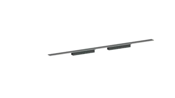 Duschrinne CeraFloor Select Duo Edelstahl poliert, 1800 mm