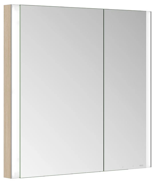KEUCO Wandeinbau Spiegelschrank „Somaris“ Eiche hell Dekor, Unterputz, mit Spiegelheizung 800 × 710 × 115 mm KEUCO Wandeinbau Spiegelschrank „Somaris“ Eiche hell Dekor, Unterputz, mit Spiegelheizung 800 × 710 × 115 mm