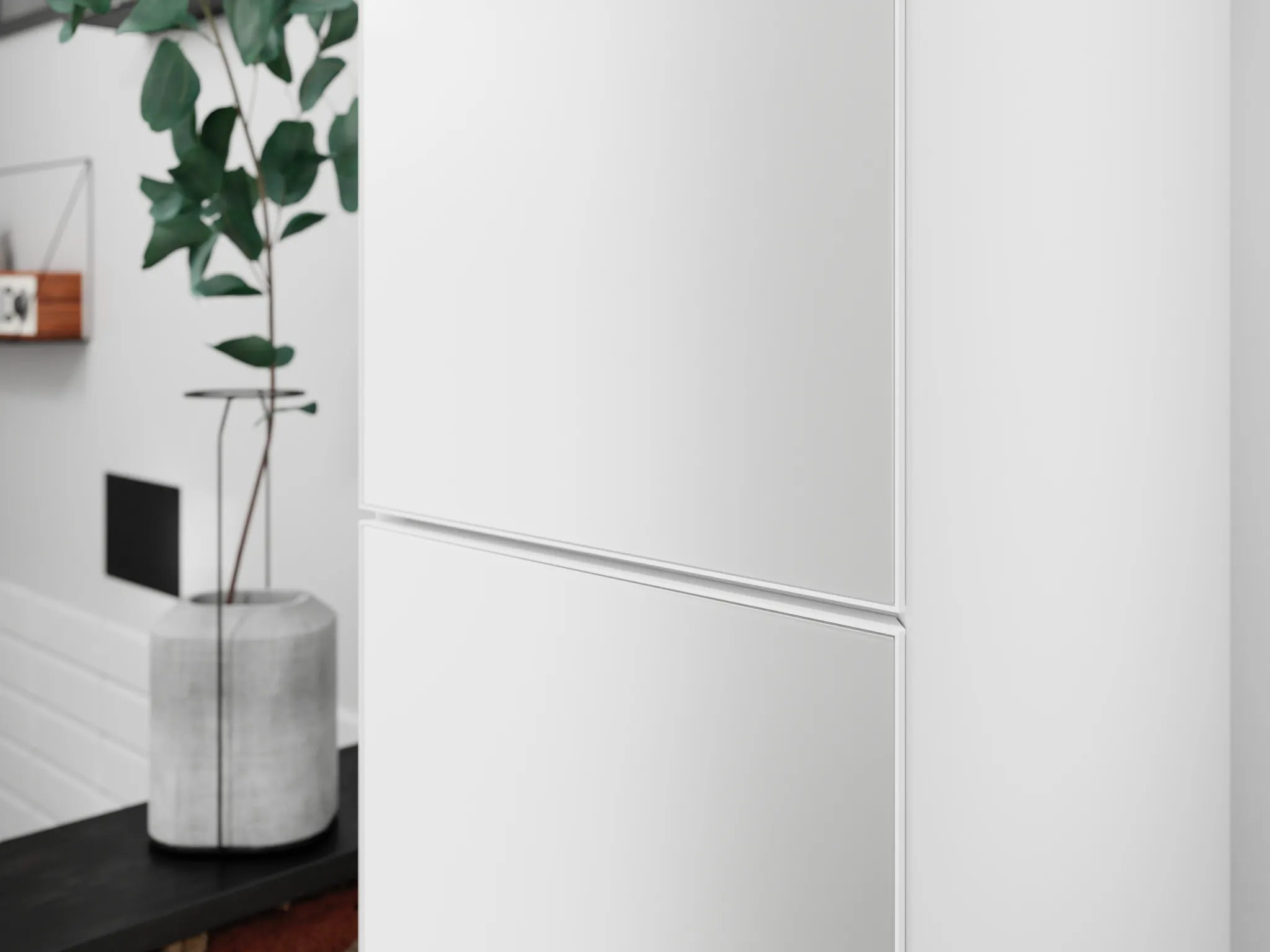 Hansgrohe Xevolos E Hochschrank Mattweiß 400⁄360, Türanschlag links, Oberfläche Front: Weiß Metallic Hansgrohe Xevolos E Hochschrank Mattweiß 400⁄360, Türanschlag links, Oberfläche Front: Weiß Metallic