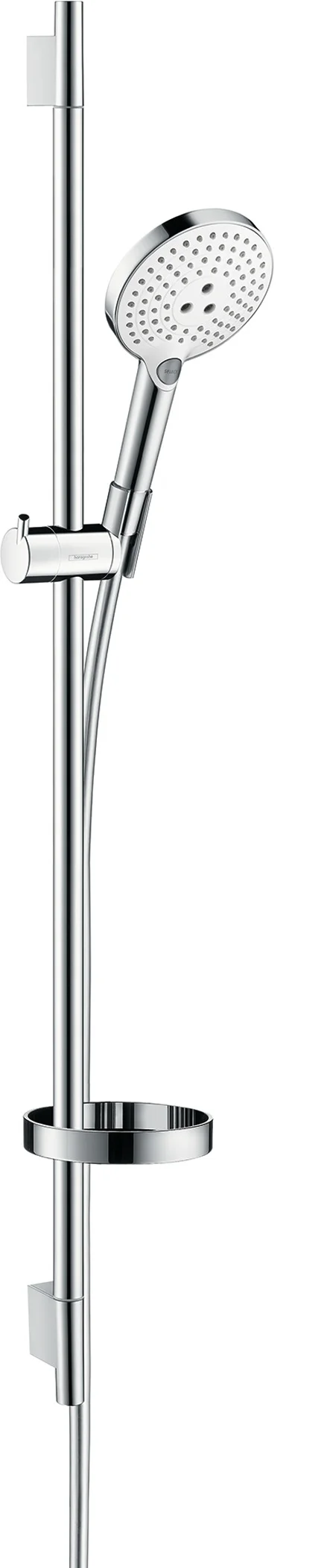 Hansgrohe Raindance Select S Brausenset 120 EcoSmart Unica'S Puro 900 mm chrom, 3-Jet-Brause mit verstellbarem Neigungswinkel und QuickClean-Technologie
