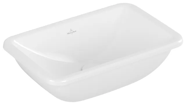 Villeroy & Boch Unterbauwaschtisch aus TitanCeram „Loop & Friends“ 510 × 340 × 185 mm, ohne Hahnlochbohrung in Weiß Alpin Villeroy & Boch Unterbauwaschtisch aus TitanCeram „Loop & Friends“ 510 × 340 × 185 mm, ohne Hahnlochbohrung in Weiß Alpin