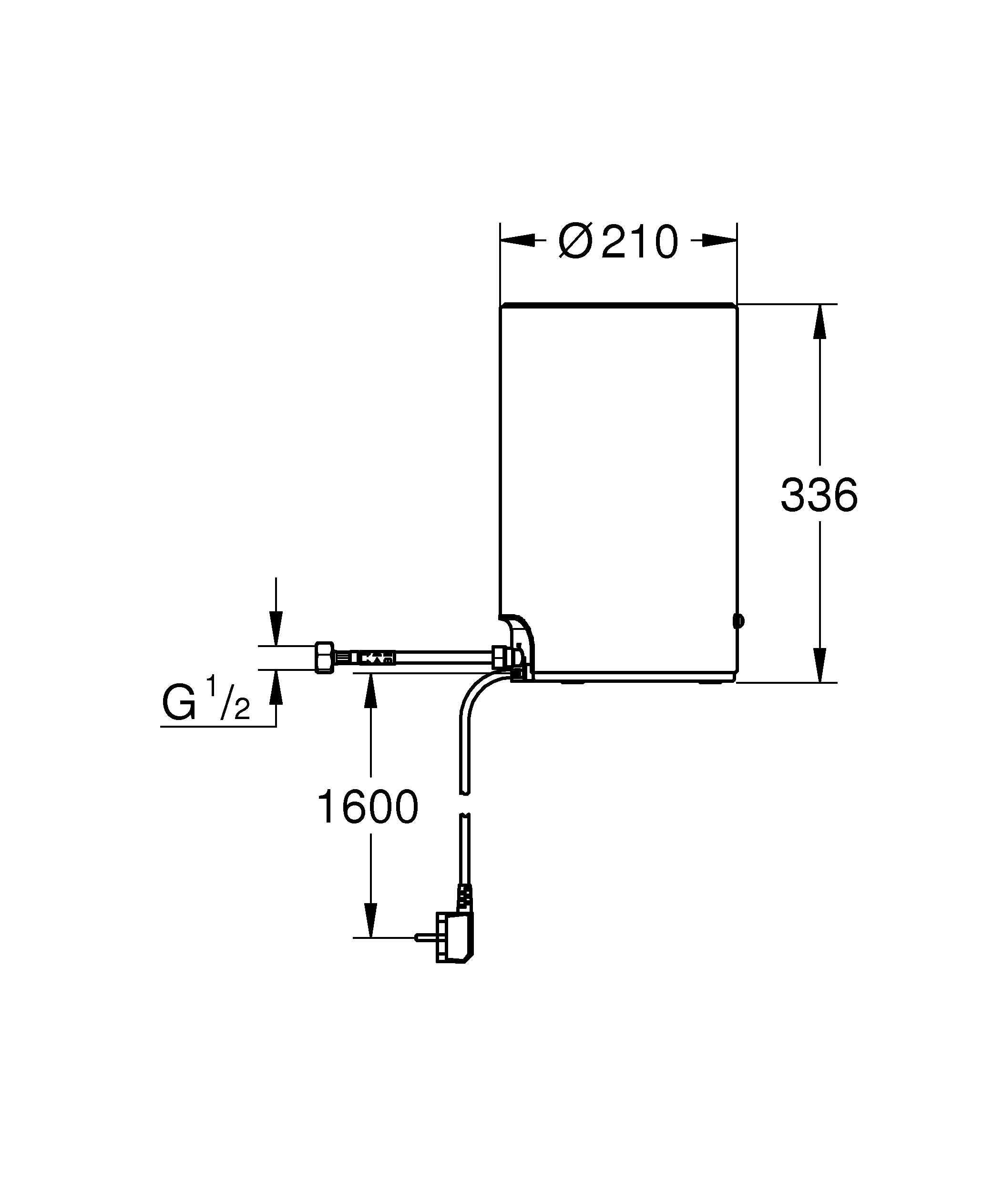 Boiler Red 40830_1, Größe M, Hochdruckboiler für kochendes und warmes Wasser, 3 Liter kochendes Wasser, 4 Liter Gesamtkapazität