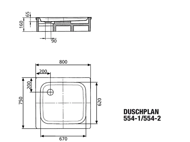 Kaldewei rechteck Duschwanne „Duschplan“ 75 × 80 cm in alpinweiß Kaldewei rechteck Duschwanne „Duschplan“ 75 × 80 cm in alpinweiß