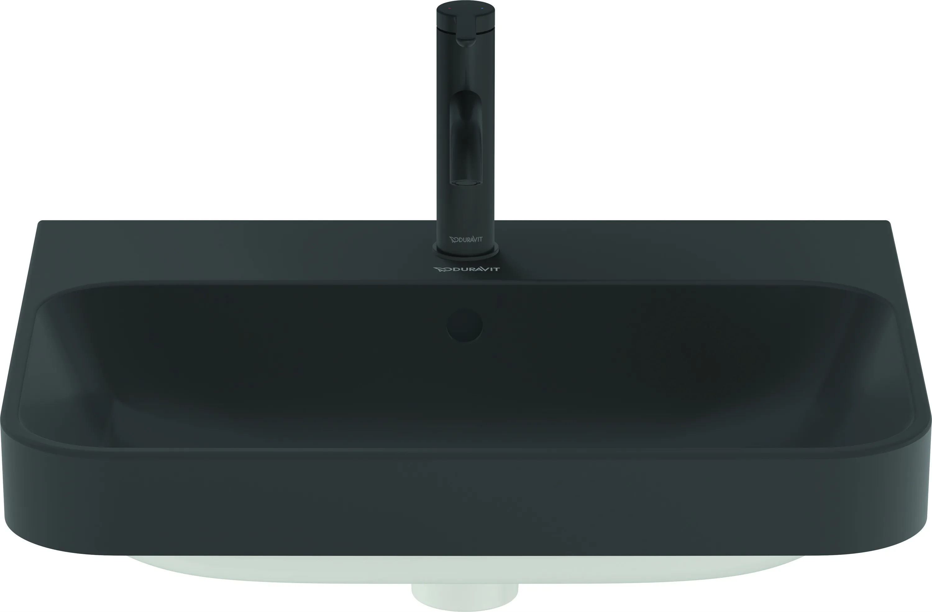 Aufsatzwaschtisch „Happy D.2 Plus“, mit Überlauf, Hahnlochposition mittig Aufsatzwaschtisch „Happy D.2 Plus“, mit Überlauf, Hahnlochposition mittig