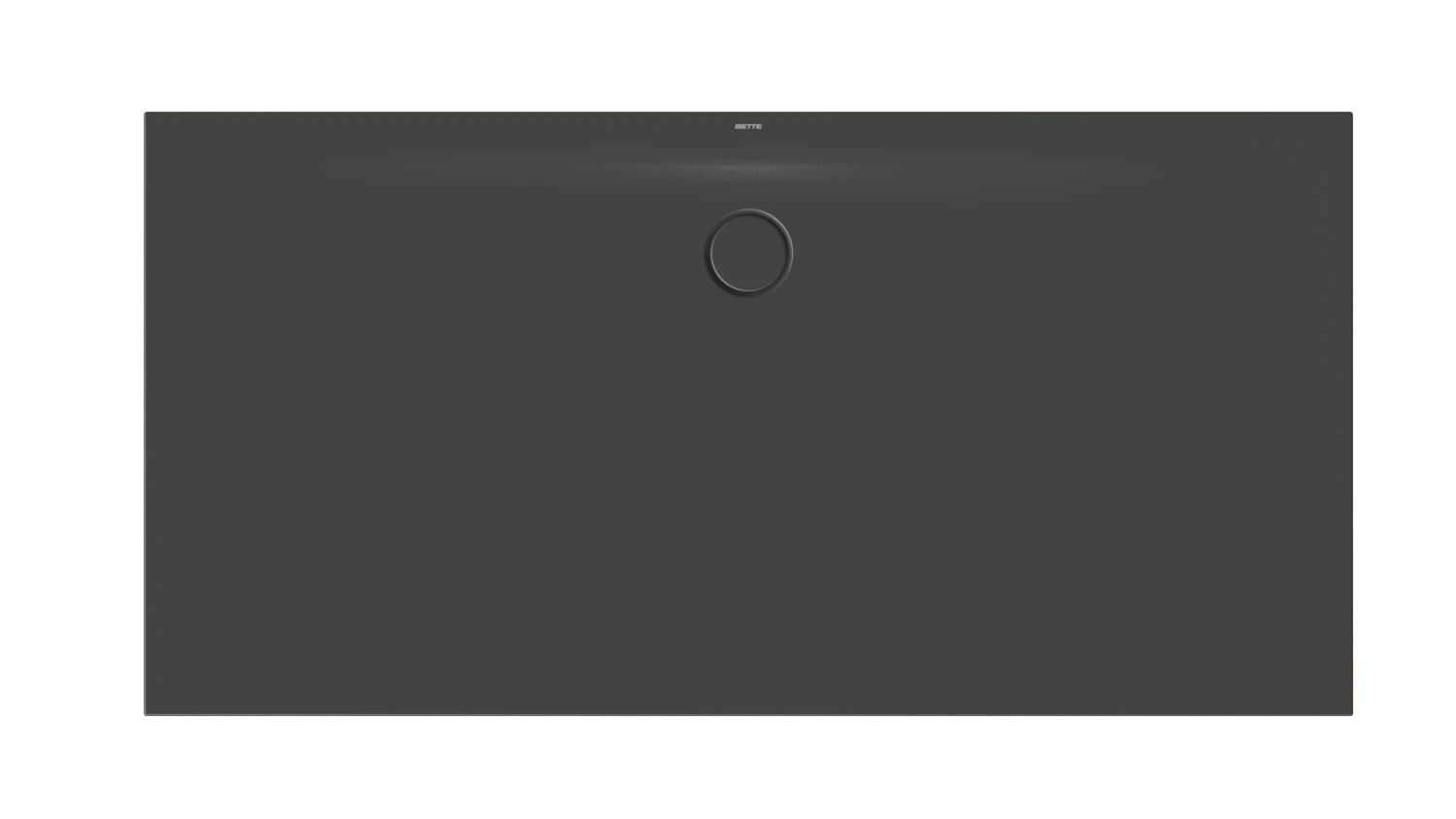 Bette rechteck Duschwanne „BetteFloor Side“ 1800 × 900 mm ohne Oberflächenbeschichtung, ohne Oberflächenveredelung, ohne Wannenträger, in Ebony