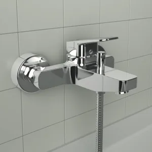 Badearmatur Aufputz Ceraplan mit Handbrause-Set 220x182x109mm Chrom Badearmatur Aufputz Ceraplan mit Handbrause-Set 220x182x109mm Chrom