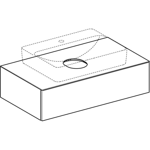 Geberit Waschtischunterschrank „Variform“ 90 × 23,5 × 51 cm