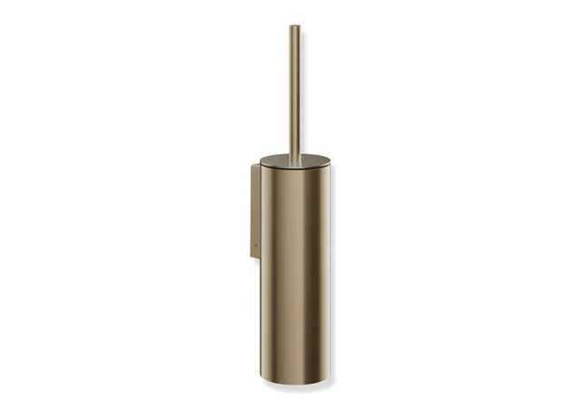 HEWI WC-Bürstengarnitur System 900, PVD bronze gebürstet, Wandmontage, 438 mm hoch, 106 mm tief, inkl. Befestigungsmaterial