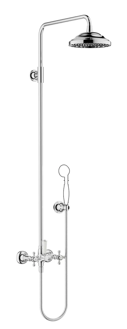Shower Pipe mit Brausebatterie ohne Handbrause FlowReduce MADISON Chrom 26633360 Shower Pipe mit Brausebatterie ohne Handbrause FlowReduce MADISON Chrom 26633360