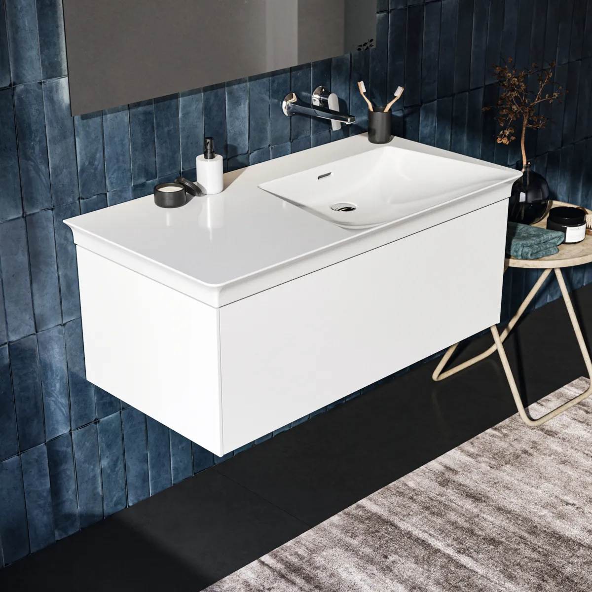 Ideal Standard Möbelwaschtischunterschrank Conca 1 Auszug, 1000x505x370mm, Weiß Ideal Standard Möbelwaschtischunterschrank Conca 1 Auszug, 1000x505x370mm, Weiß