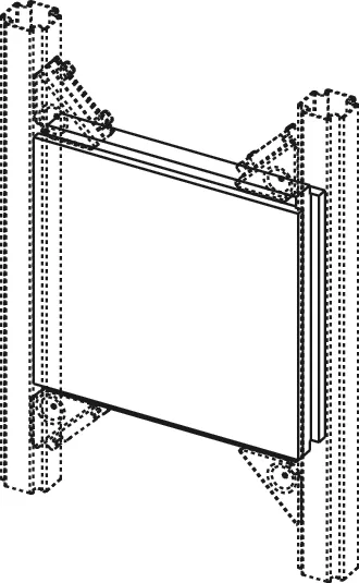 TECEprofil Befestigungsplatte für Zusatzeinbauten 200 mm × 200 mm