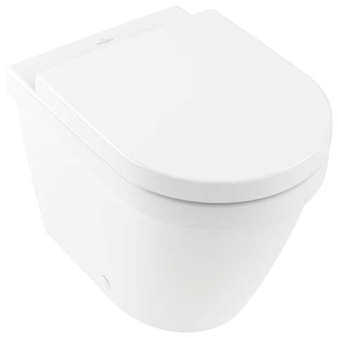 Tiefspül-WC spülrandlos Architectura 5690R0, 370 x 540 x 400 mm, Oval, bodenstehend, Abgang waagerecht, Weiß Alpin