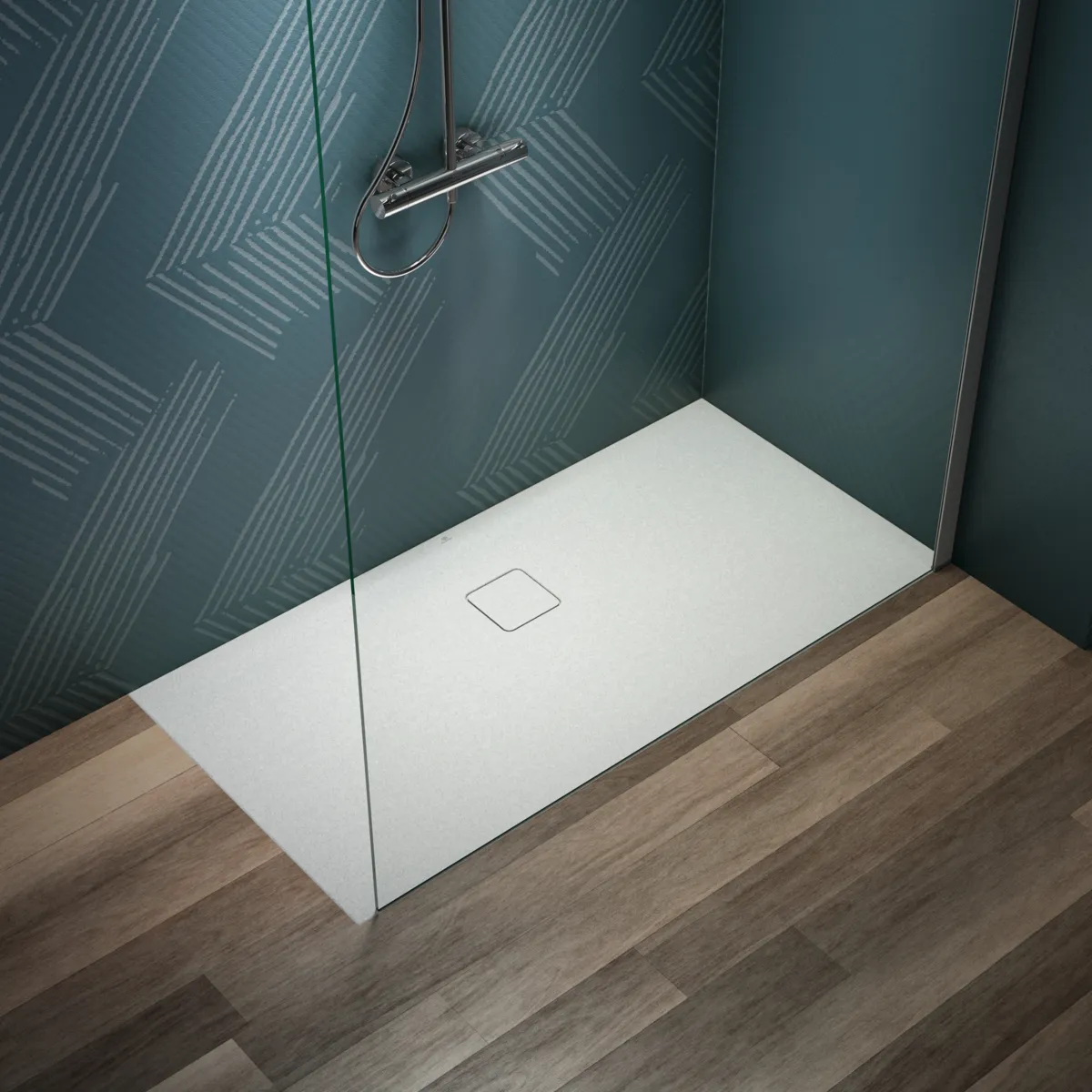 Ideal Standard Duschwanne „UltraFlatEvo“ 70 × 140 cm in Seidenweiß