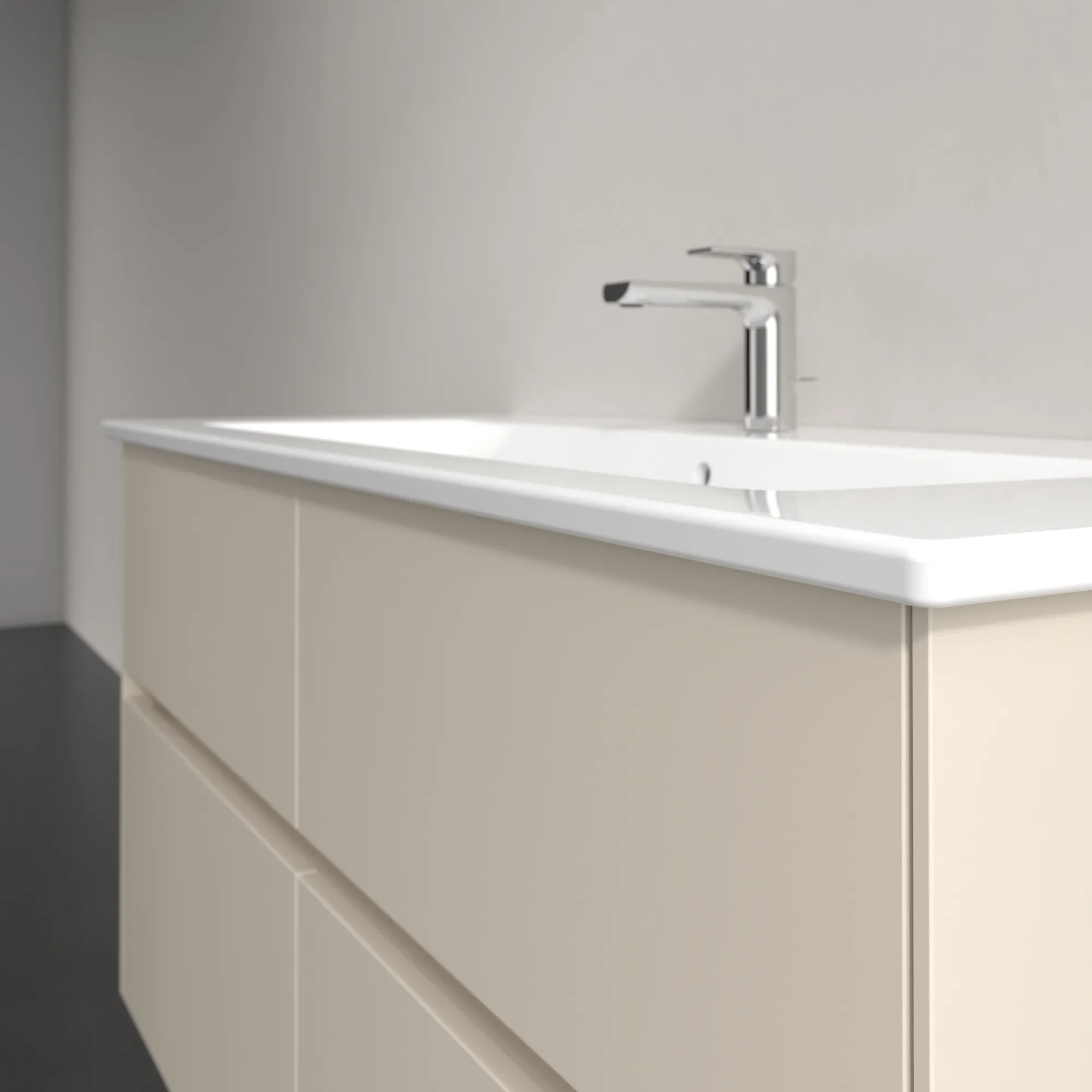 Villeroy & Boch Waschtischunterschrank „Collaro“ 1161 × 610 × 480 mm Cashmere Grey, mit Beleuchtung, für Becken mittig Villeroy & Boch Waschtischunterschrank „Collaro“ 1161 × 610 × 480 mm Cashmere Grey, mit Beleuchtung, für Becken mittig