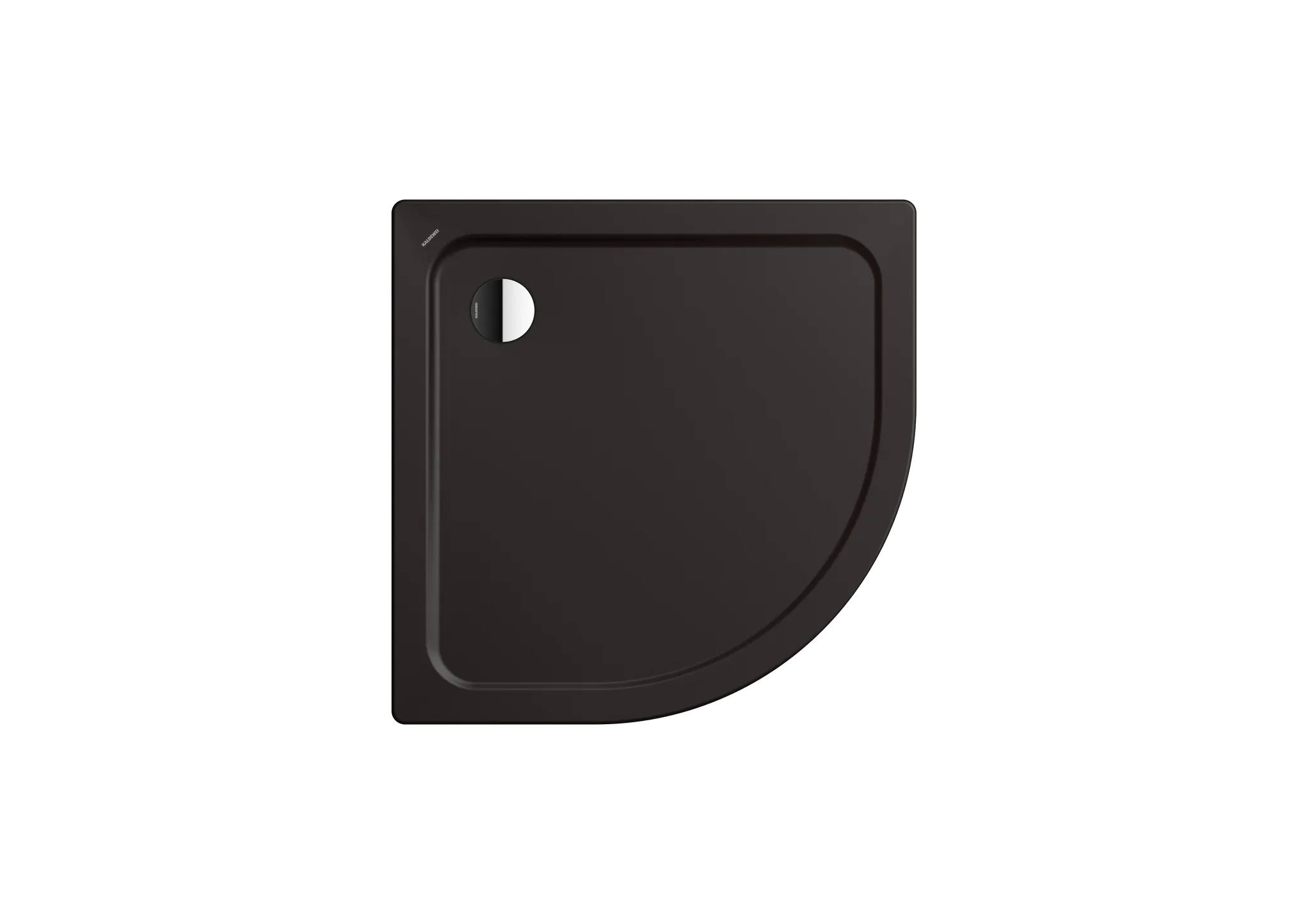 Kaldewei viertelkreis Duschwanne „Arrondo“ 100 × 100 cm in warm grey 90