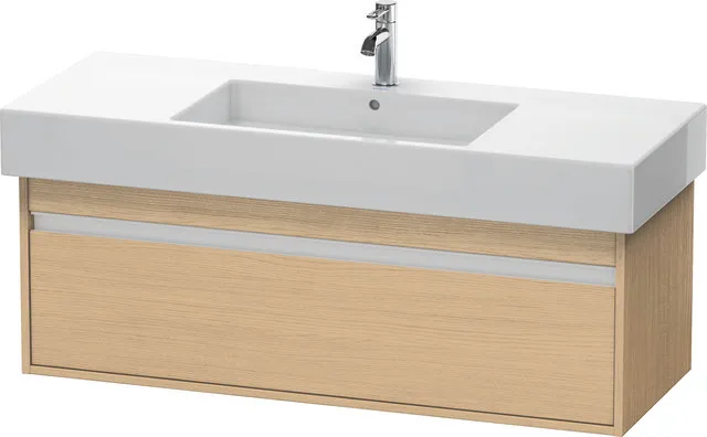 Duravit Waschtischunterschrank wandhängend „Ketho“ 120 × 41 × 45,5 cm Eiche Natur