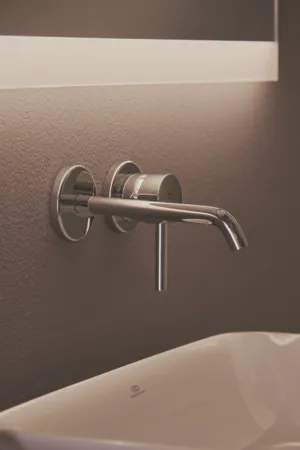 Ideal Standard Wand-Waschtischarmatur Unterputz Ceraline A6938AA, 2 Rosetten, 180mm Ausladung, Chrom Ideal Standard Wand-Waschtischarmatur Unterputz Ceraline A6938AA, 2 Rosetten, 180mm Ausladung, Chrom