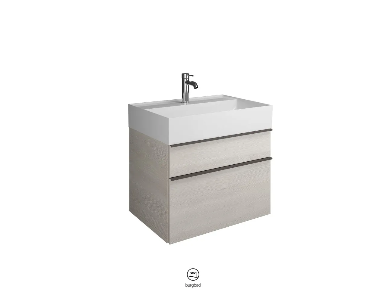 burgbad Badmöbelset „Yumo“ in Eiche Dekor Silber burgbad Badmöbelset „Yumo“ in Eiche Dekor Silber