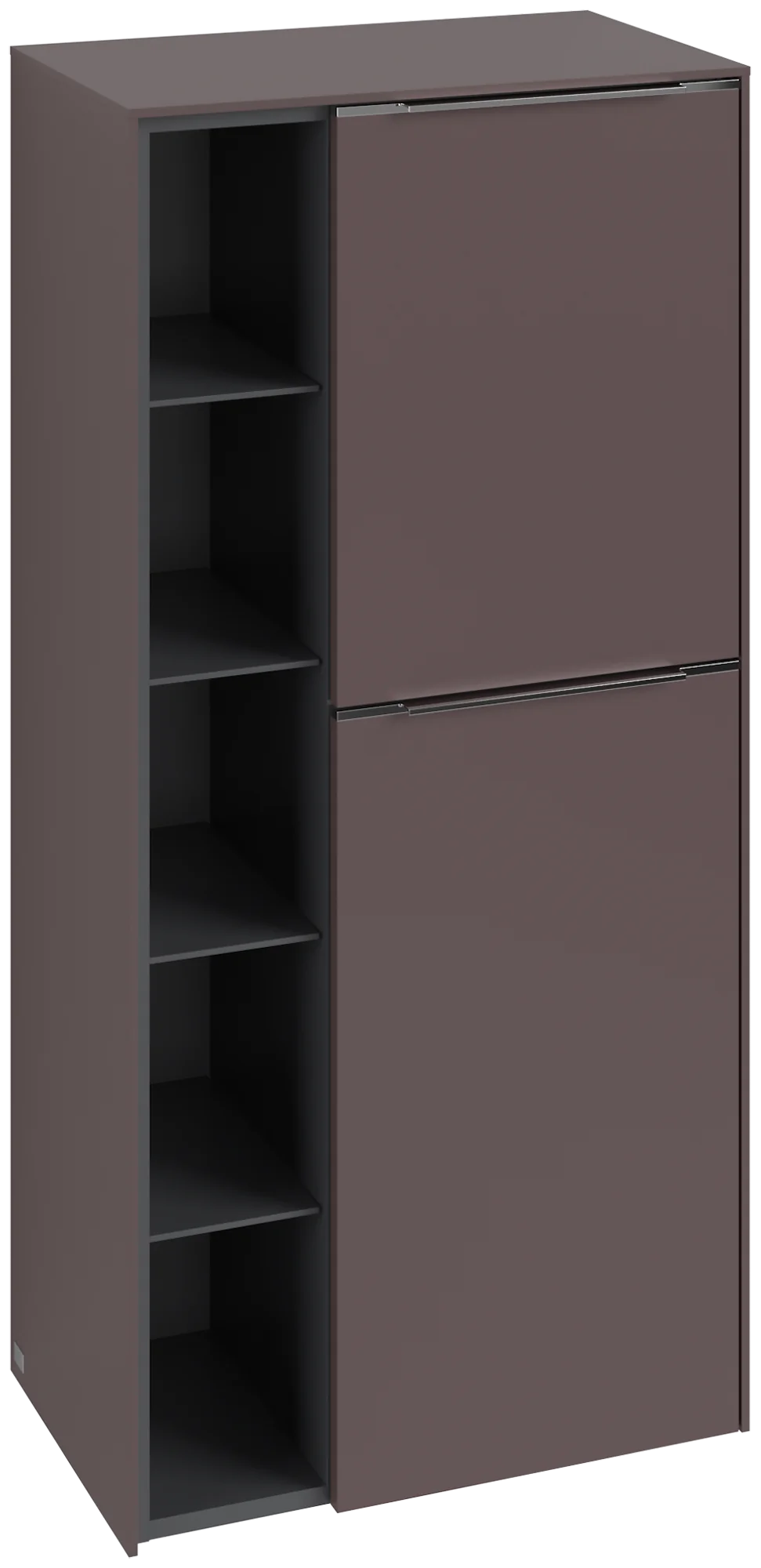 Villeroy & Boch Subway 3.0 Mittelschrank, Eckig Dark Berry, 1200x346mm, 574x1200x346mm, 2 Türen, SoftClosing, Wandmontage Villeroy & Boch Subway 3.0 Mittelschrank, Eckig Dark Berry, 1200x346mm, 574x1200x346mm, 2 Türen, SoftClosing, Wandmontage