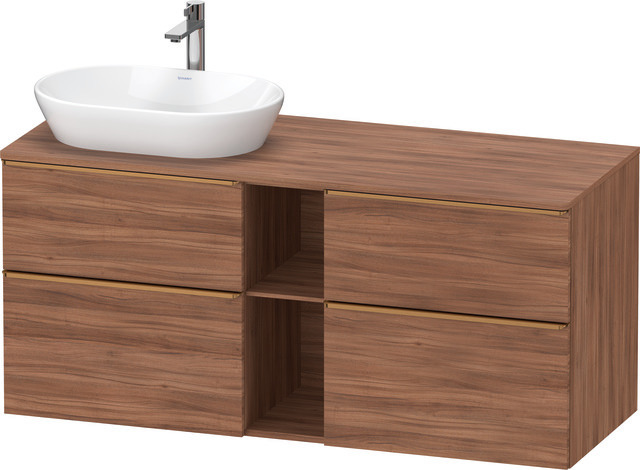 Duravit Waschtischunterschrank wandhängend „D-Neo“ 140 × 66,4 × 55 cm