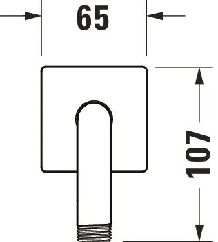 Duravit Brausearm L 210mm Wandmontage Rosette Eckig Chrom Hochglanz Duravit Brausearm L 210mm Wandmontage Rosette Eckig Chrom Hochglanz