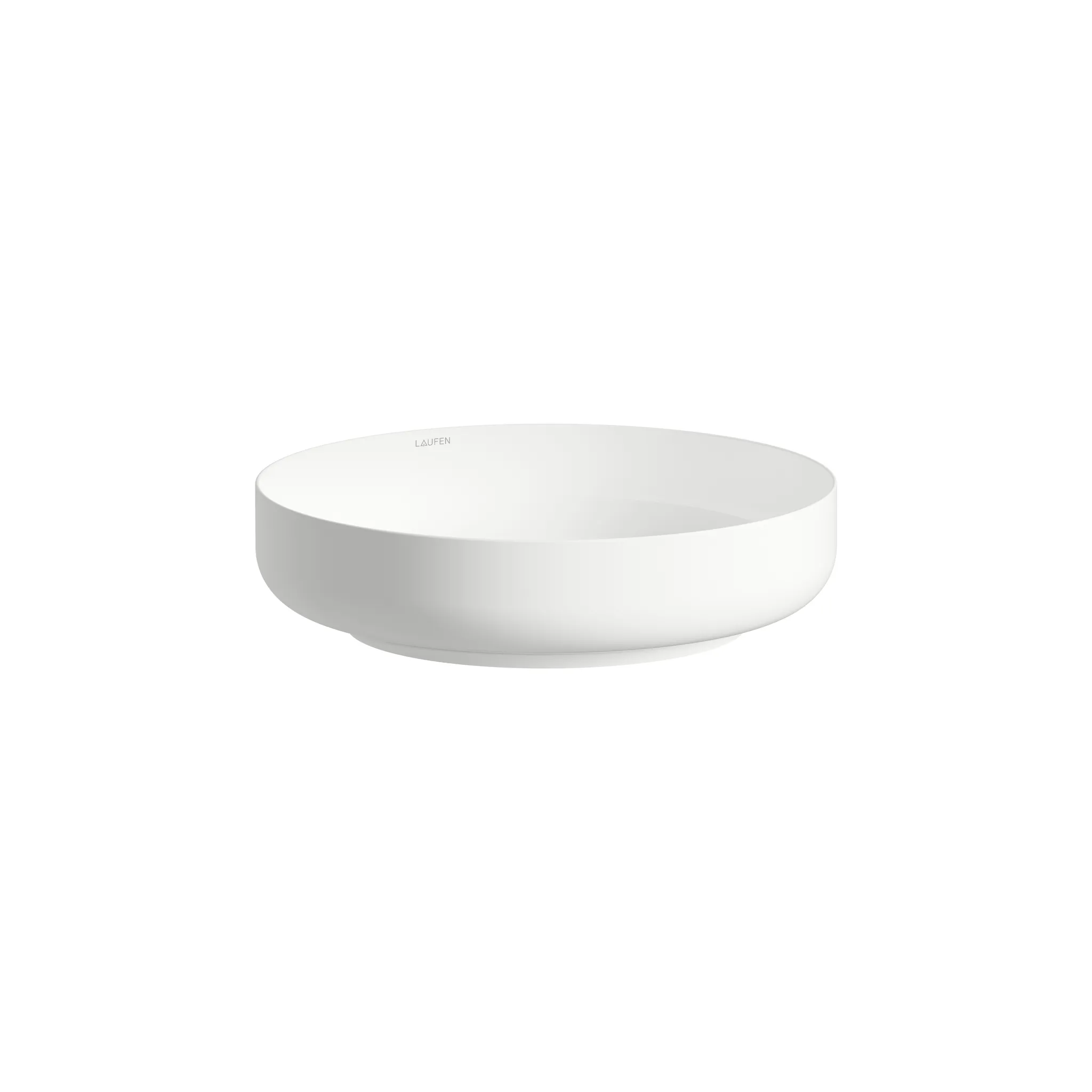 Laufen Waschtisch-Schale SONDO rund aus glasiertem Stahl 400 x 400 x 102 mm in weiß Laufen Waschtisch-Schale SONDO rund aus glasiertem Stahl 400 x 400 x 102 mm in weiß