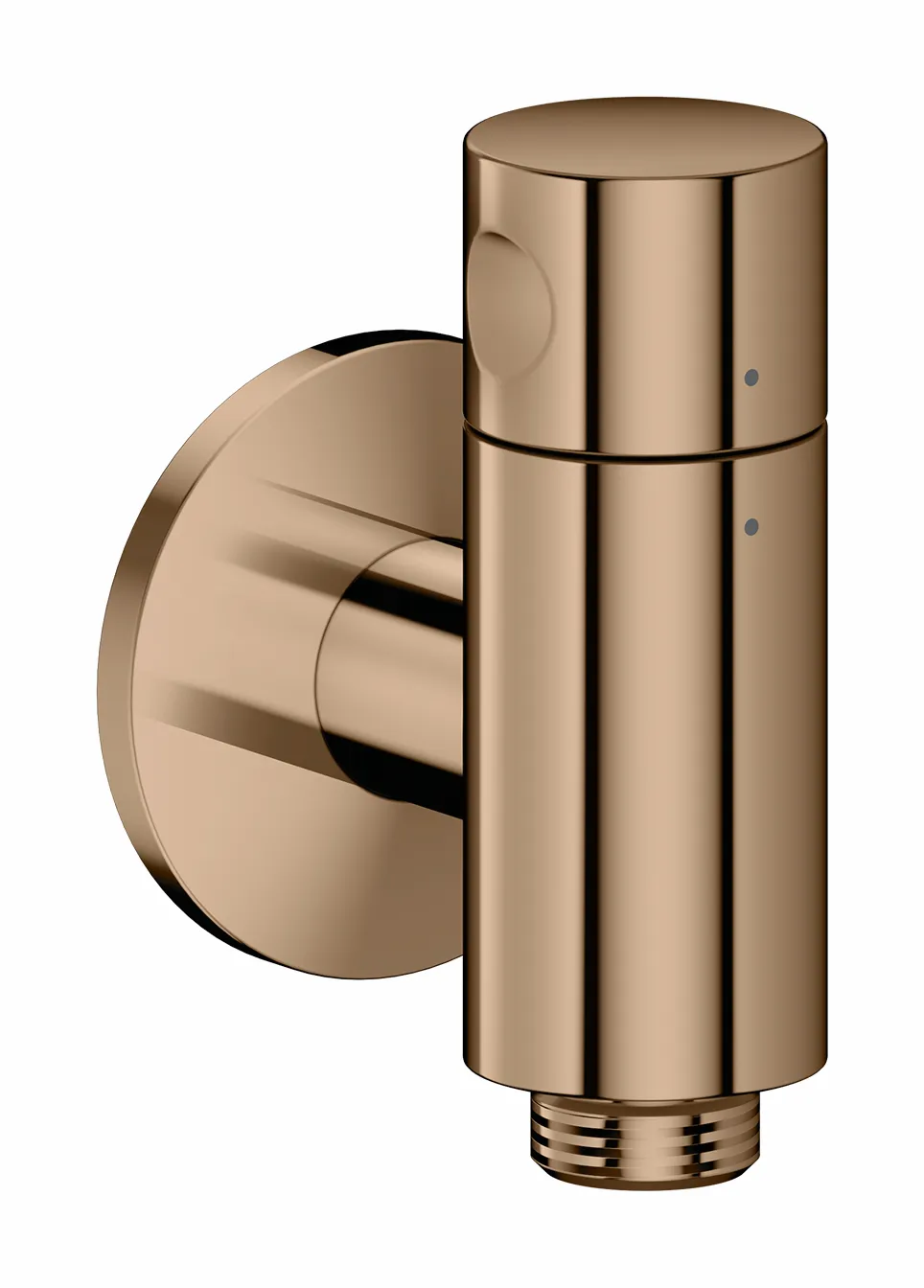 Hansgrohe AXOR One Wandanschluss Stop mit Absperrventil, Polished Red Gold