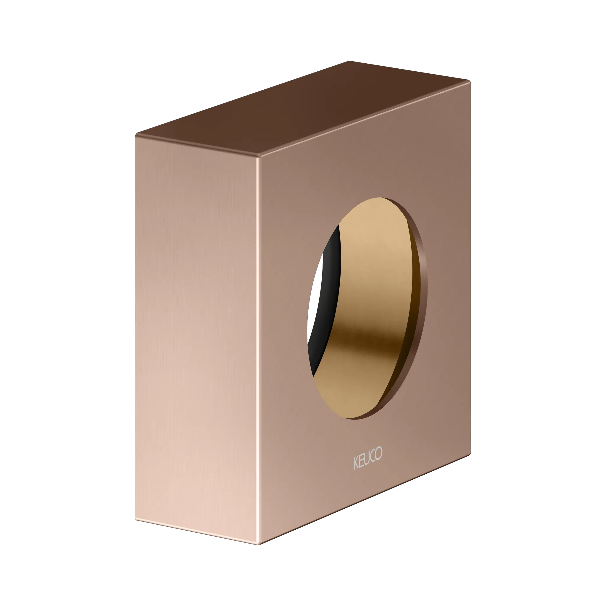 IXMO Verlängerungs-Rosette Höhe 25 mm Rotgold gebürstet eck.