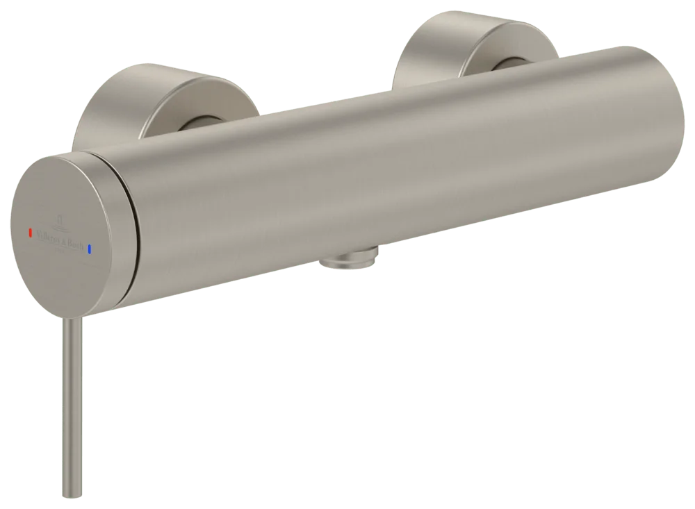 Villeroy & Boch Einhebel-Duscharmatur Loop & Friends, Brushed Nickel Matt, 108 mm Höhe, 273 x 96 mm Maße Villeroy & Boch Einhebel-Duscharmatur Loop & Friends, Brushed Nickel Matt, 108 mm Höhe, 273 x 96 mm Maße
