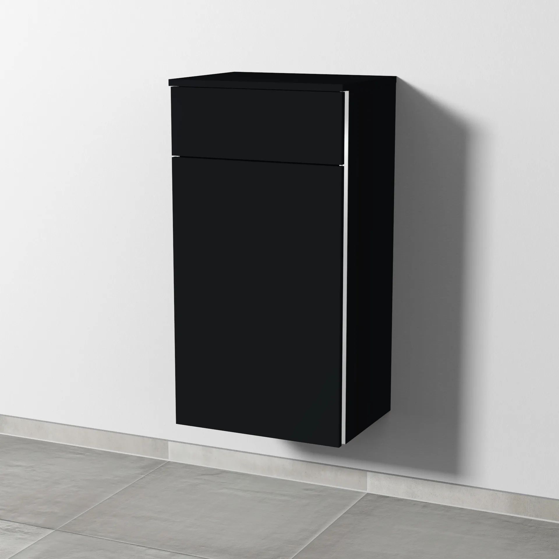 Sanipa Mittelschrank „3way“ 450 × 850 × 345 mm in Schwarz (matt)
