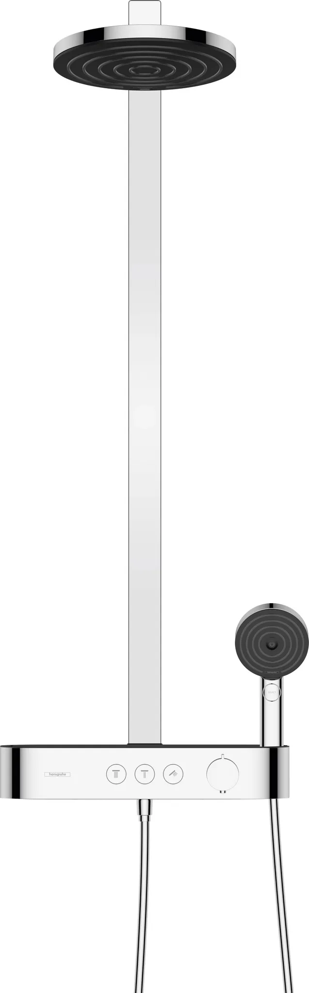 Showerpipe Pulsify 260 2jet mit Brausethermostat Aufputz chrom