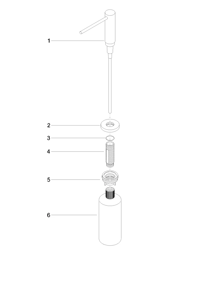 Dornbracht Spender mit Rosette - Chrom, Ausladung 124 mm, 500 ml Flaschenvolumen Dornbracht Spender mit Rosette - Chrom, Ausladung 124 mm, 500 ml Flaschenvolumen