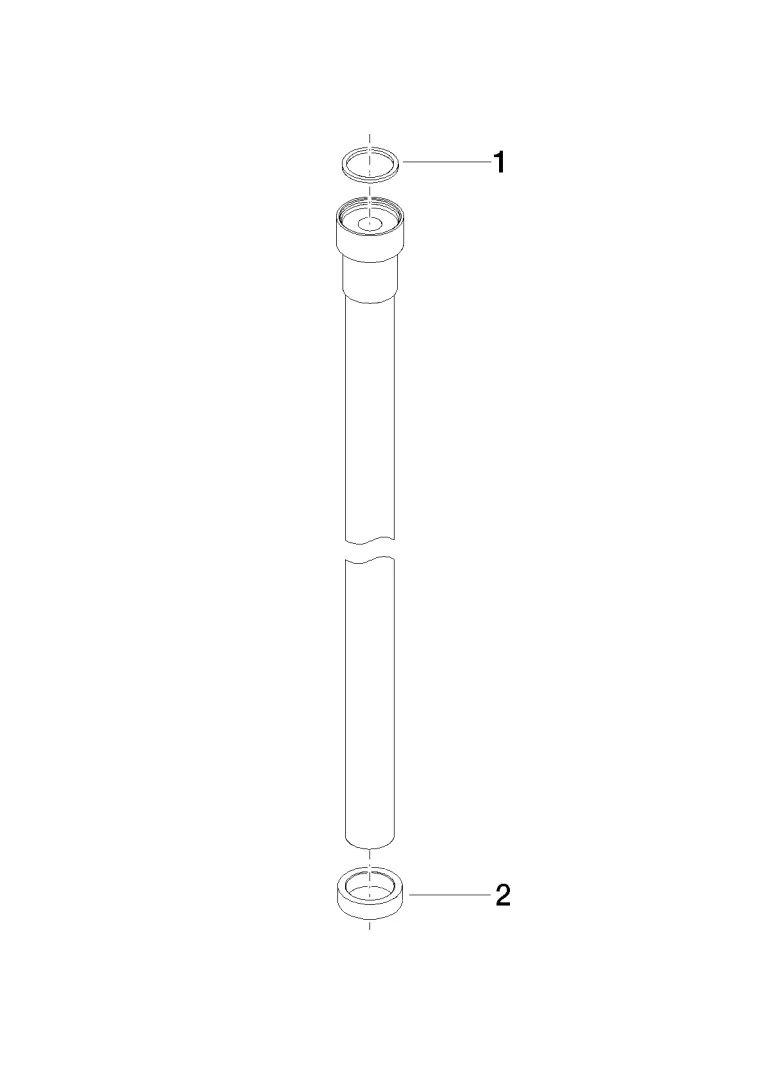 Dornbracht Wasser Tube Kneipp-Schlauch weiß 2000 mm