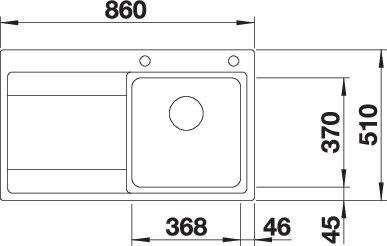 BLANCO DIVON II 45 S-IF BLANCO DIVON II 45 S-IF