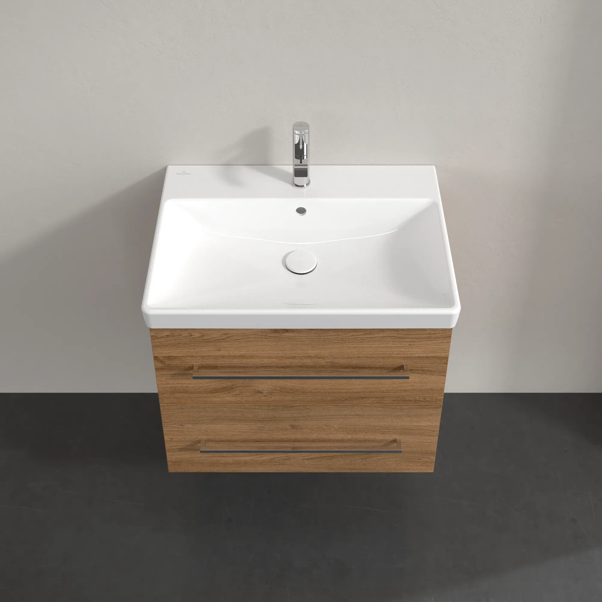 Villeroy & Boch Waschtischunterschrank „Avento“ für Schrankwaschtisch 630 × 514 × 452 mm Kansas Oak, Soft Closing