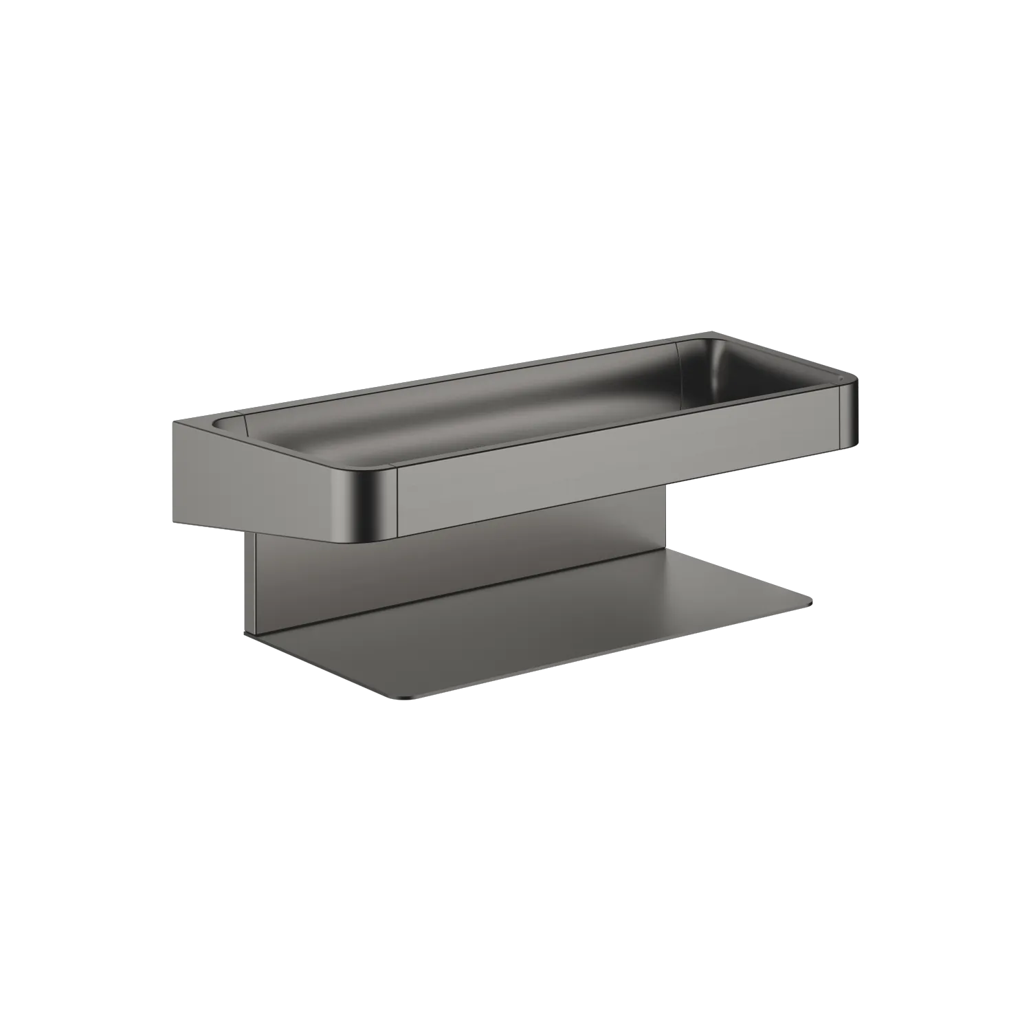 Dornbracht Ablage SERIENSPEZIFISCH Dark Platinum gebürstet – Breite 303 mm, Ausladung 122 mm Dornbracht Ablage SERIENSPEZIFISCH Dark Platinum gebürstet – Breite 303 mm, Ausladung 122 mm