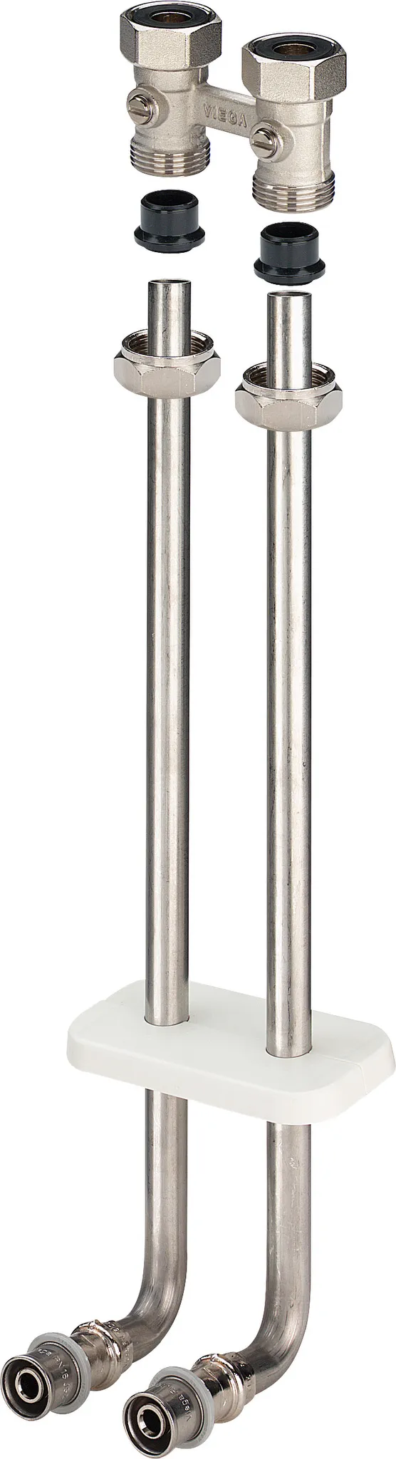 Viega „Sanfix P“ Heizkörperanschlussset vernickelt Viega „Sanfix P“ Heizkörperanschlussset vernickelt