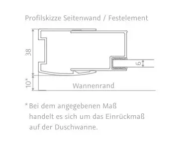 HSK Walk-In-Duschkabine Schiebetür 2-teilig „Favorit“ Glas Carré, Profile Alu Silber-matt, WE: 118,5 – 120,5 mm B: 1200 mm H: 2000 mm HSK Walk-In-Duschkabine Schiebetür 2-teilig „Favorit“ Glas Carré, Profile Alu Silber-matt, WE: 118,5 – 120,5 mm B: 1200 mm H: 2000 mm