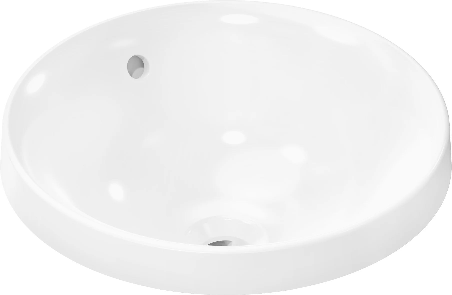 Hansgrohe Einbauwaschtisch Xuniva S, 400x400 mm, weiß, glänzend, mit Überlauf, CL25