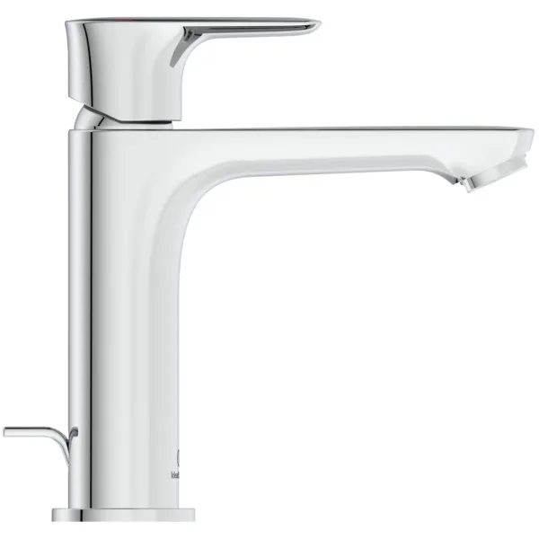 Waschtischarmatur Connect Air, Grande Slim, mit Ablaufgarnitur, Ausladung 125mm, Brushed Gold Waschtischarmatur Connect Air, Grande Slim, mit Ablaufgarnitur, Ausladung 125mm, Brushed Gold