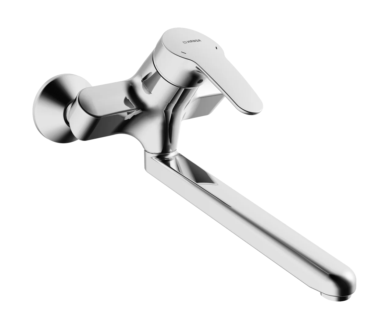 HansaMIX Waschtischarmatur, Einhebelmischer, Wandmontage, Chrom HansaMIX Waschtischarmatur, Einhebelmischer, Wandmontage, Chrom
