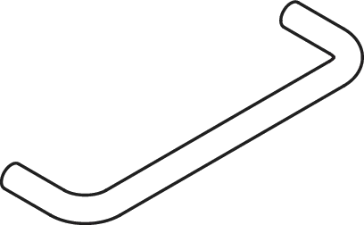 HEWI Handtuchhalter „Serie 480“, Befestigung verdeckt, 1-armig in Schwarzchrom glänzend HEWI Handtuchhalter „Serie 480“, Befestigung verdeckt, 1-armig in Schwarzchrom glänzend