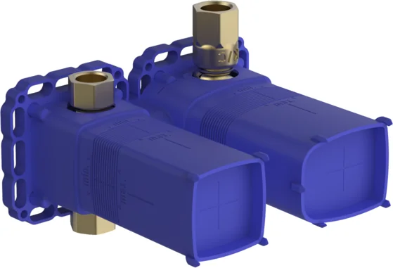 HansaMATRIX UP-Rohbauset Bade- und Brausearmatur HansaMATRIX 4403 0100 DN15, Wandmontage für Unterputz-Einbaukörper, Chrom