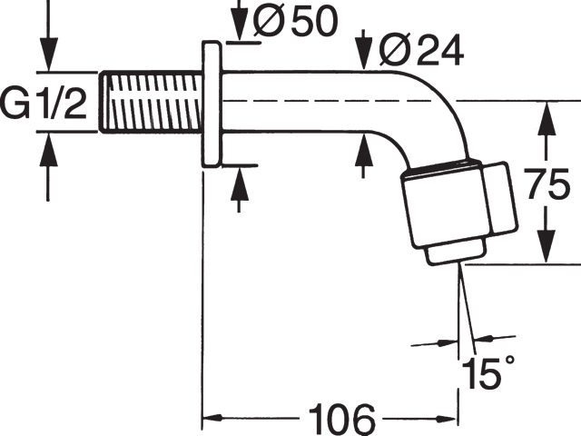 Einhebelmischer Waschtischbatterie NOVA 0086 Ausladung 106 mm DN15 Chrom Einhebelmischer Waschtischbatterie NOVA 0086 Ausladung 106 mm DN15 Chrom