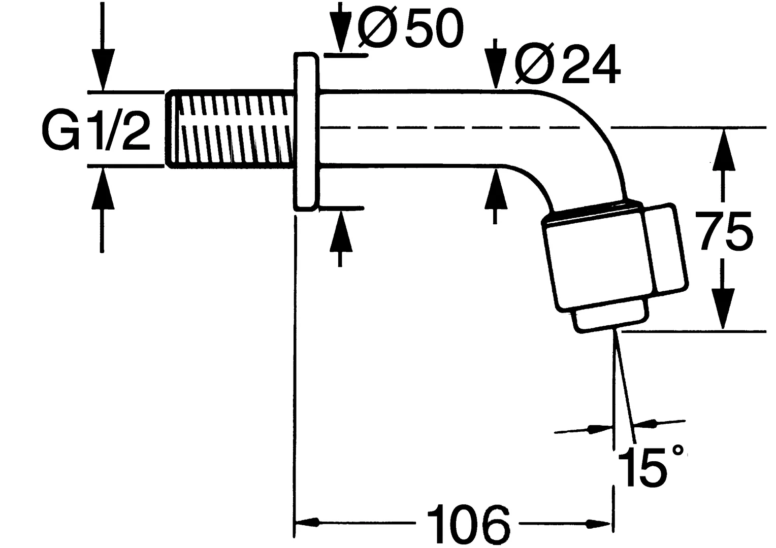 HansaNOVA Einhebelmischer Waschtischbatterie HansaNOVA 0086 Ausladung 106 mm DN15 Chrom HansaNOVA Einhebelmischer Waschtischbatterie HansaNOVA 0086 Ausladung 106 mm DN15 Chrom