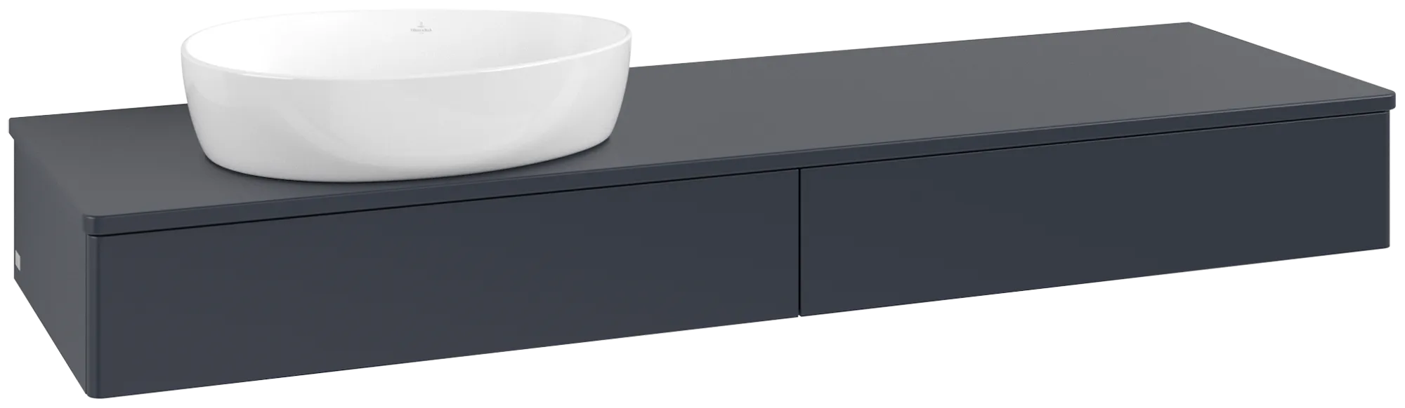 Villeroy & Boch Antao Waschbeckenunterschrank L15_5, 1600x190x500mm, Midnight Blue Matt