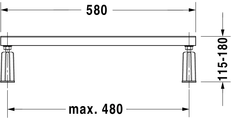 Duravit Fußgestell Modell 790127