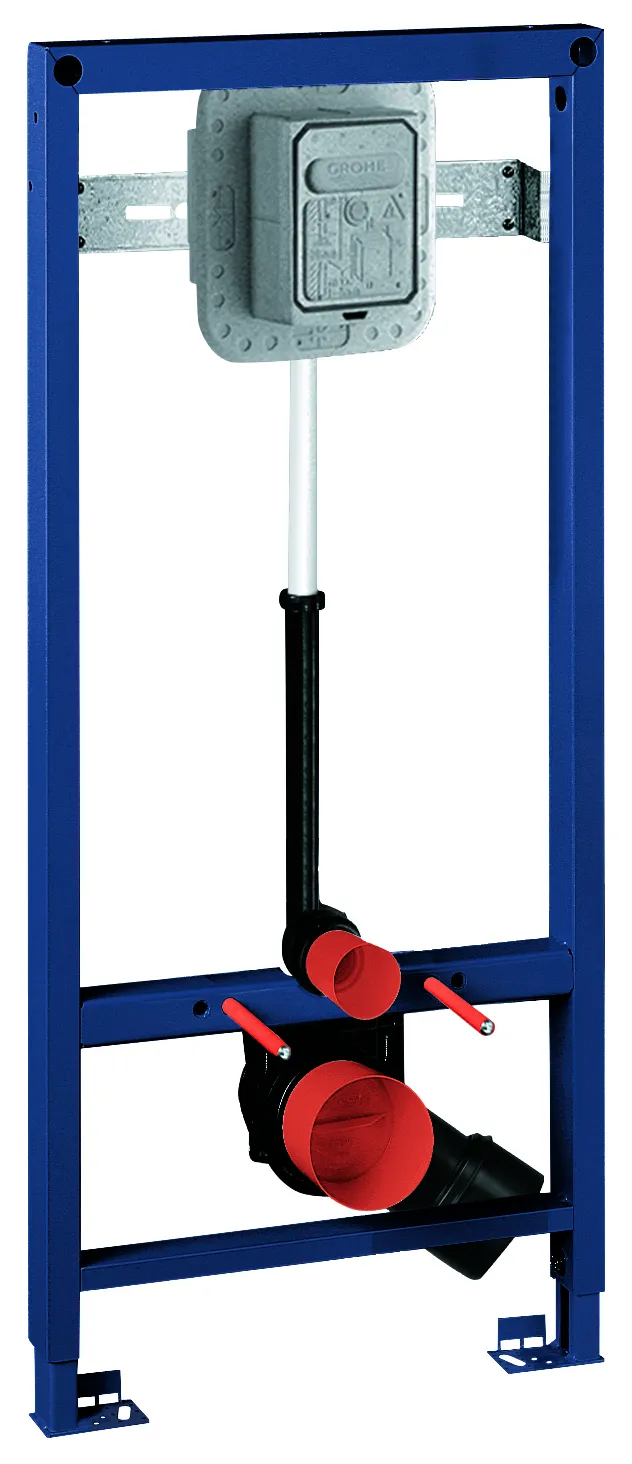 Grohe WC-Element Rapid SL, Druckspüler 6-9 l, Hand-/elektrisch Betätigung, Vorwand- oder Ständerwandmontage, 1,13 m Bauhöhe
