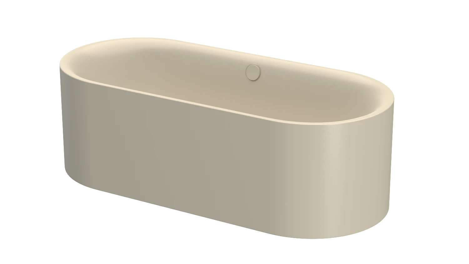 Bette oval Badewanne „BetteLux Oval Silhouette“ 180 × 80 cm in Beige